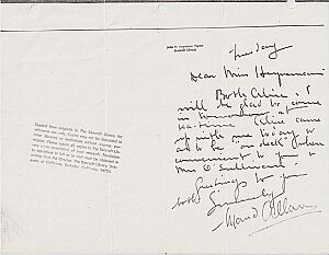 Maud Allan's Correspondence / Correspondance de Maud Allan