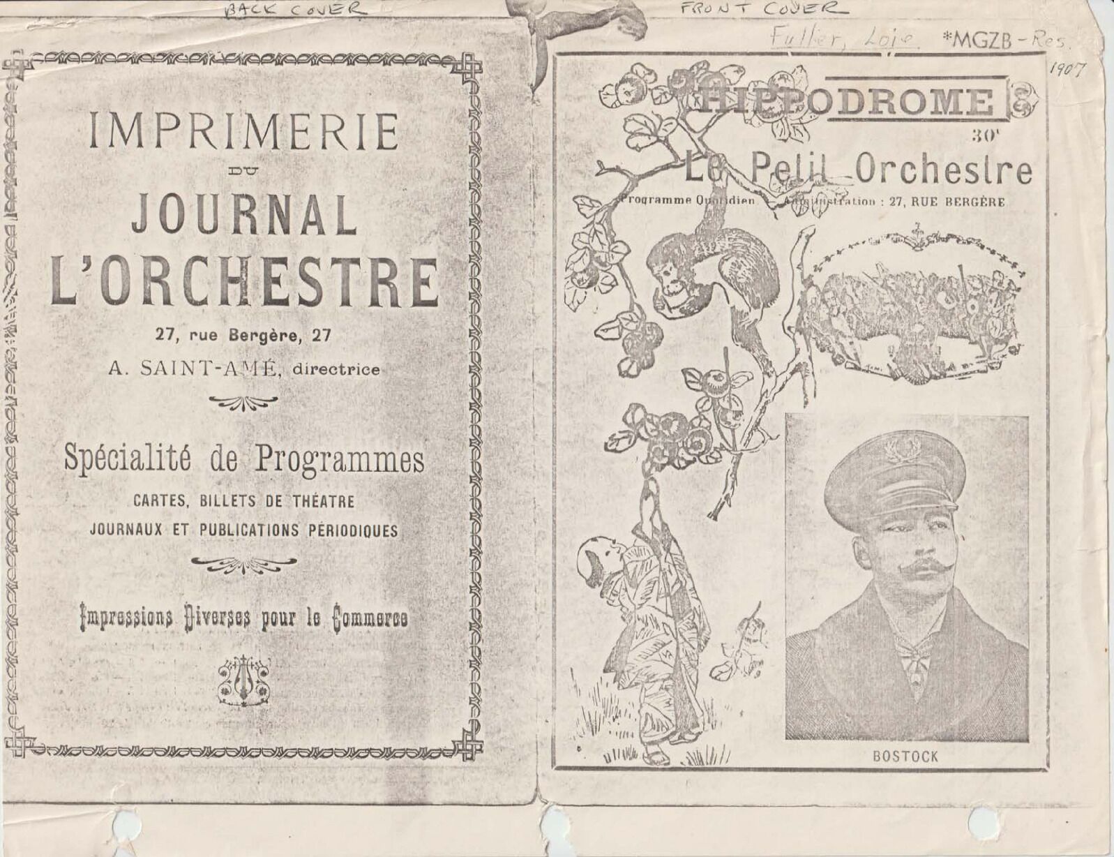 Maud Allan Programs / Programmes Maud Allan