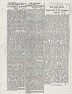 Maud Allan Australia Tour 1914 / Tournée en Australie de Maud Allan en 1914
