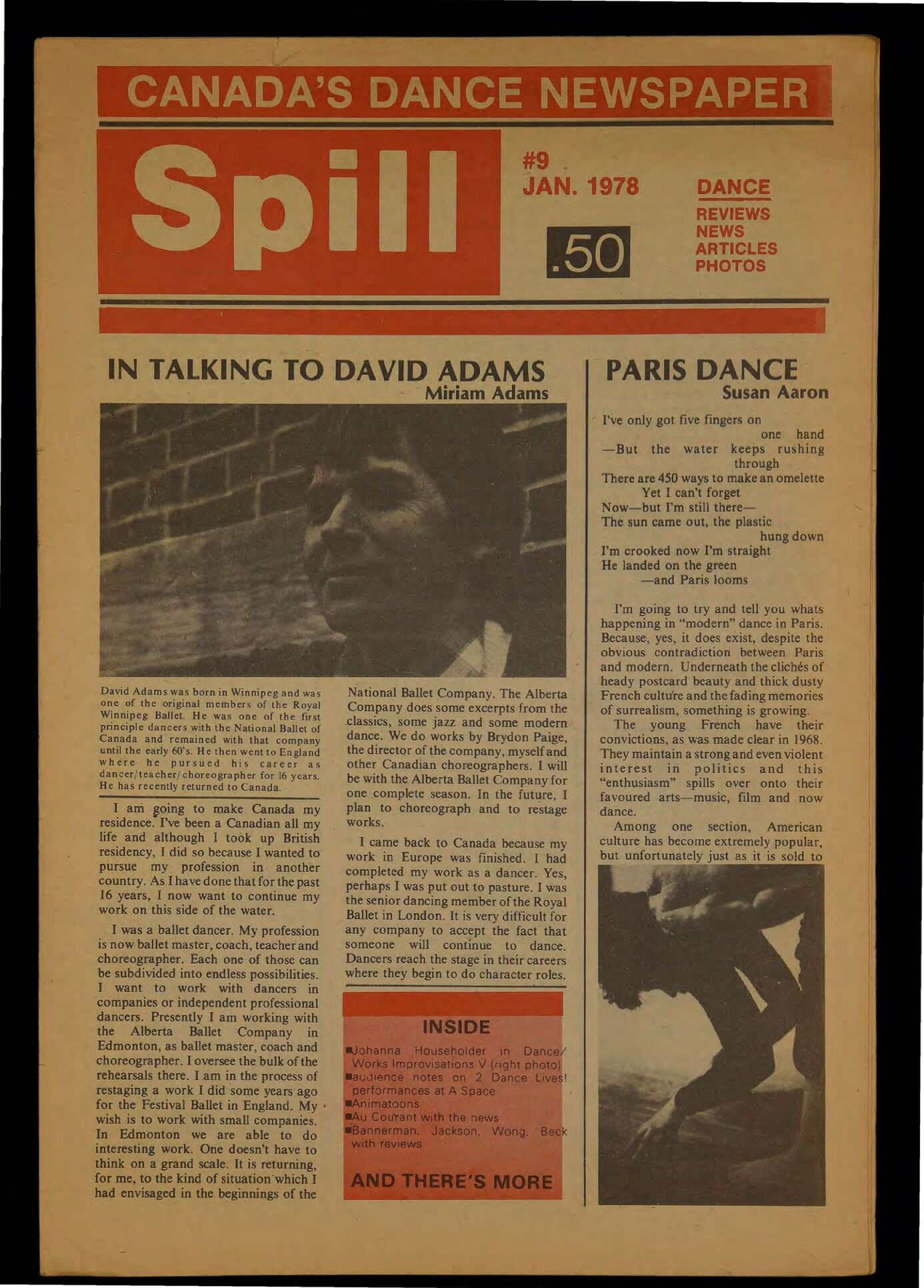 Spill no. 9 - January 1978 / non. 9 - janvier 1978