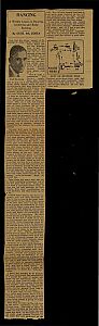 Newspaper Clippings - Canada 1920s / Coupures de journaux - Canada années 1920