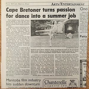 Cape Breton Post article